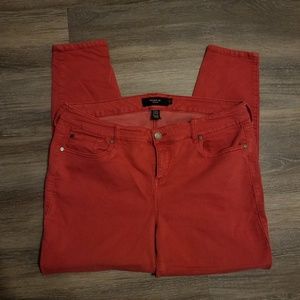 Torrid red skinny jeans